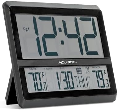 AcuRite Digital Clock, Digital Clock + Outdoor Temperature