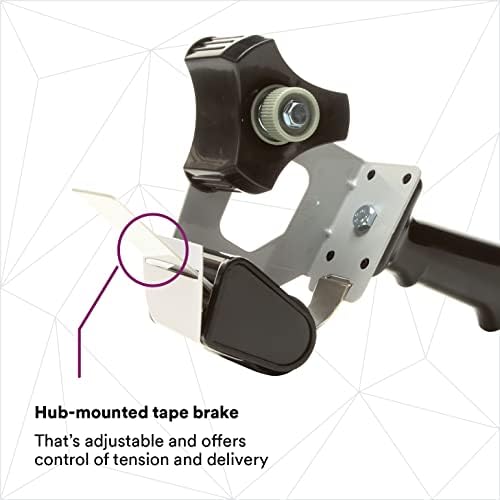 3M Pistol Grip Box Sealing Tape Dispenser HB903, for 2" Wide Tape, 1 Each