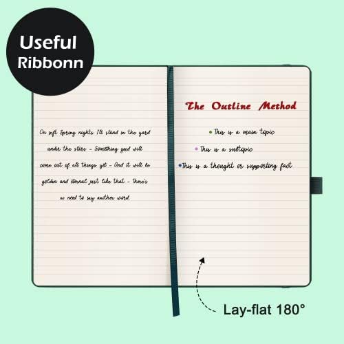 Ruled Notebook/Journal - Classic Lined Journal/Notebook, 5.3'' x 8.26''