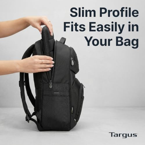 Targus 15–16 Inch Puffer Laptop Sleeve, Lightweight Protective Sleeve with Plush Interior, Front Accessory Pocket, Double Zippers, Slim & Stylish Design, Black TBS975GL