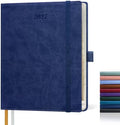 2027 PU Leather Planner, 10.25" x 8.25", Hourly Planner for Work