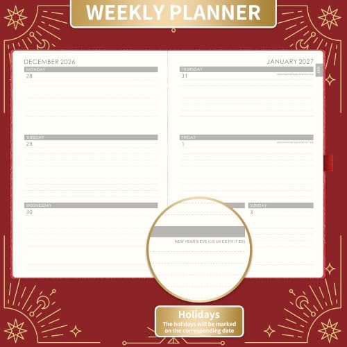 2027 Planner - 2027 Weekly Monthly Planner, 5.75" x 8.25"