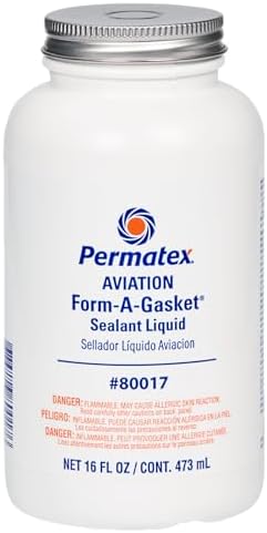 Permatex 80017 Aviation Form-A-Gasket No. 3 Sealant, 16 oz. , Brown