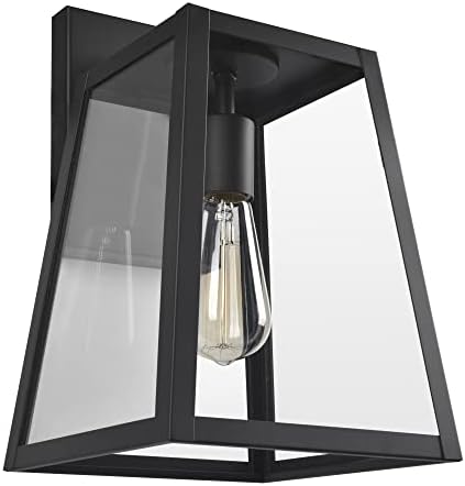 Design House Branson Outdoor Wall Light, Black