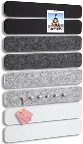 8 Pack Felt Bulletin Board Strips, 13x2 Inch Pin Board, Cork Boards