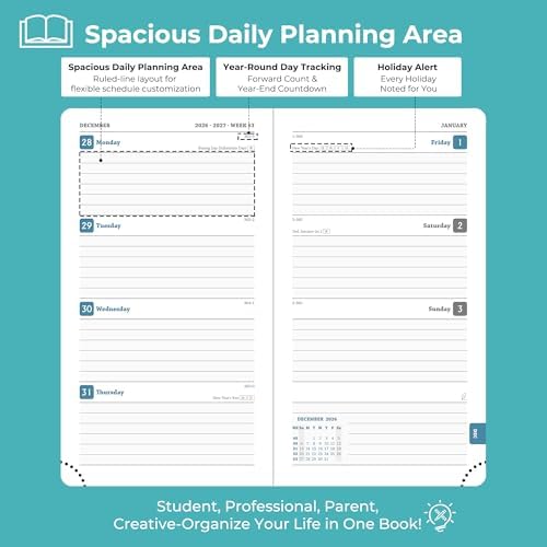 Planner 2026-2027 Daily Daily Weekly and Monthly,6.5"x3.75"