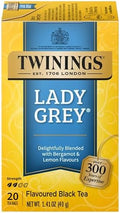 Twinings Lady Grey Black Citrus Tea Bags, 20 CT Box (1 Pack)