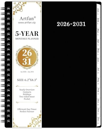 2026-2031 Monthly Planner/Calendar - Jul. 2026 - Jun. 2031, 6.2" x 8.3"