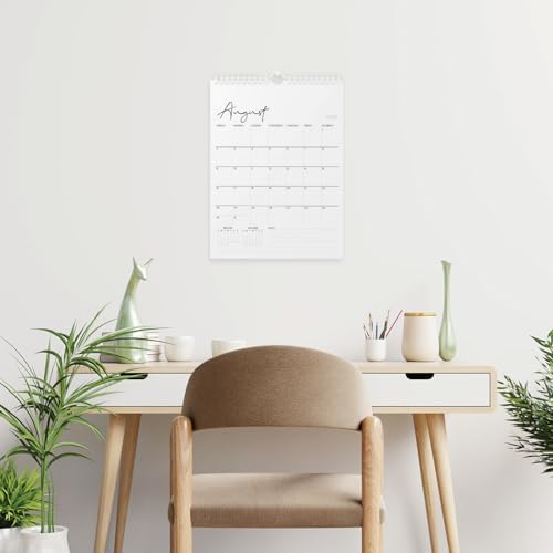 Karto Wall Calendar 2025-2026 8.5x11 in - Cursive | July 2025 to December 2026, Vertical, Boosts Productivity, Easy Monthly Planning