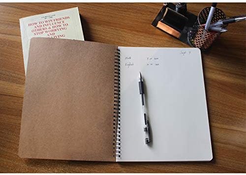 zmybcpack 3 Pack Spiral Blank Journal Notebook, 8 x 10.5 inch Sketchbooks