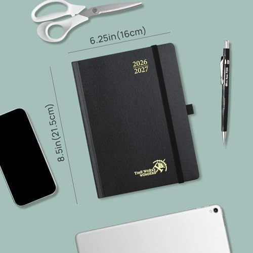 POPRUN Monthly Planner 2026-2027, 6.25" x 8.5", Academic Calendar Book
