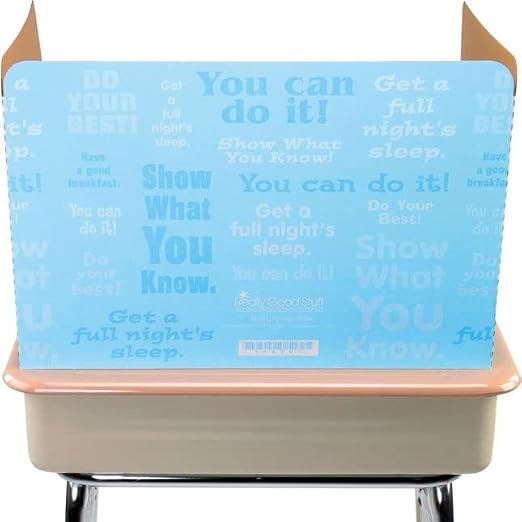 Really Good Stuff Blue Privacy Shields for Student Desks, Set of 12