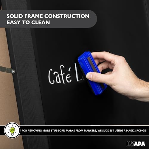 Ilyapa A Frame Chalk Board Easel Sign 20x40 in - Sandwich Signs Outdoor
