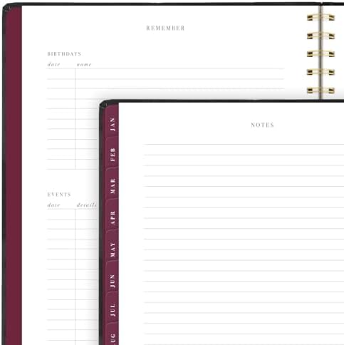 Mead 2027 Planner, Weekly & Monthly, 8.5" x 11", Stickers, Black, West Village (WV0105F-27)