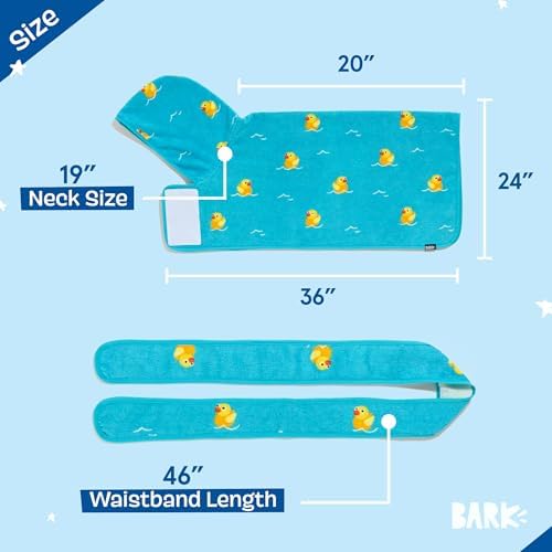 BARKBOX Dog Bathrobe - for Dogs - Medium