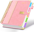 5 Subject Spiral Notebook with Pockets Dividers, 8.5''x11'' 300 Pages