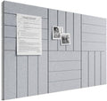 Bumusty 36" x 24" Large Cork Board Alternative, Soft Gray