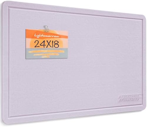 Felt Bulletin Board 24x18 inches, Decorative Pin Board for Home & Office