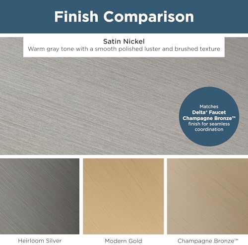 Franklin Brass 10 Pack Brushed Nickel Cabinet Handles 3 inch (76mm) Kitchen Cabinet Handles and Drawer Pulls for Cupboards and Dressers | Tiered Foot