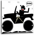 3dRose Wall Clock Silent - 10 inch - CAR Dude Image 1 - SCREAMNJIMMY Cars