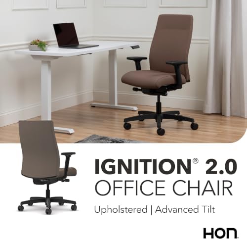 HON Ignition 2.0 Ergonomic Office Chair, Lumbar Support, Desk Chair, Bark