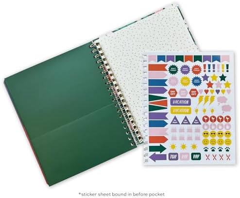 High Note 2027 Planner, 17-Month Weekly & Monthly Hardcover Planner: August 2026 to December 2027, 9" x 10", Fruits with Notes, Lists & Reference Pages + Sticker Sheet