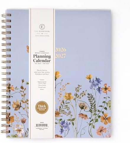 Blue Sky 2026-2027 Weekly & Monthly Academic Planner, 8.5"x11", Stratford