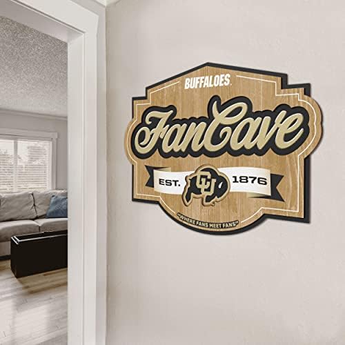 YouTheFan NCAA Officially-licensed FanCave 3D wall art - ready-to-hang, 3D multi-layered construction - floating wall mount design - Perfect fan gift