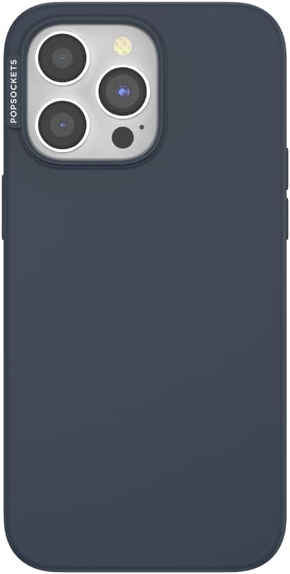PopSockets iPhone 15 Pro Max Phone Case with MagSafe, Wireless Charging Compatible, Navy Blue - Navy