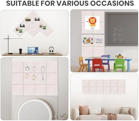 36" x 24" Felt Bulletin Board & Cork Board Alternative, Oatmeal