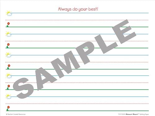 Teacher Created Resources Smart Start K-1 Writing Paper: 360 Sheets (TCR76503)