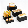 Display Stand, Display Risers - 5 Pcs Metal Rectangle Cake Stand for Buffet