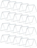 AITEE 20 Pack Acrylic Mini Chalkboard Signs Clear Tabletop Signs V-Shaped