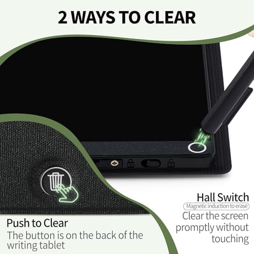 LCD Writing Tablet for Adult: 6.5 Inch Full Screen with PU Leather Case