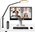 NEEWER Basics 18W 7" Desktop Ring Light with Stand for Desk, Video Conference Streaming Recording Makeup Selfie Computer Laptop Zoom Lighting, Full Screen LED Circle Ringlight with Arm & C Clamp, R18