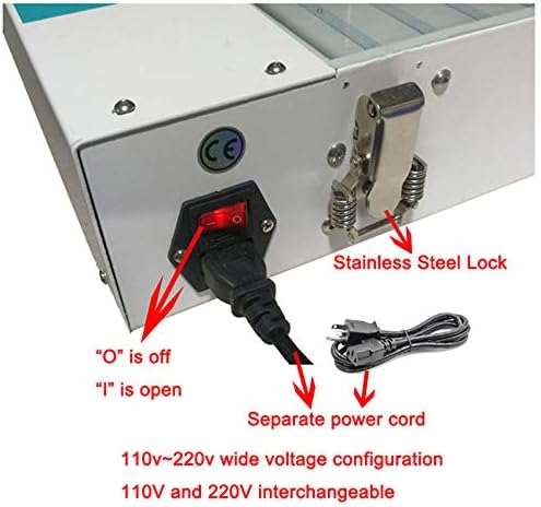 Tabletop Precise 20" x 24" 80W Vacuum LED UV Exposure Unit Professional LED Vacuum Exposure Machine