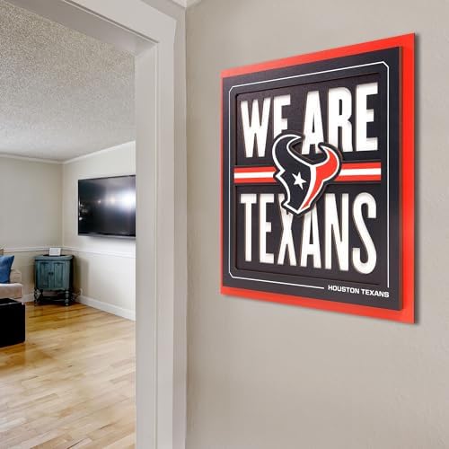YouTheFan NFL Houston Texans Slogan Series 3D Wall Art