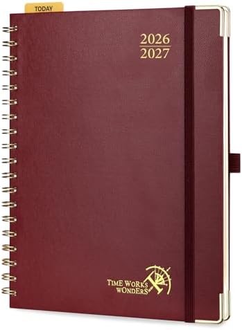 POPRUN 2026-2027 Weekly Planner 10" x 8"Weekly and Monthly Planner Calendar
