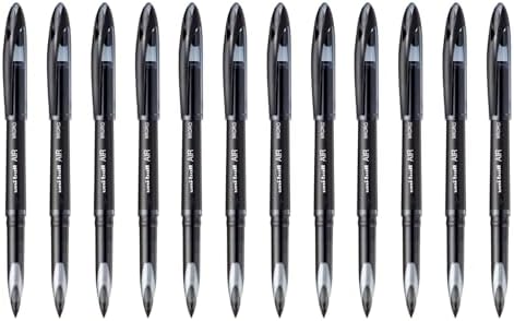 uniball™ Air Porous Point Pens, Medium Point (0.7mm), Black, 12 Pack