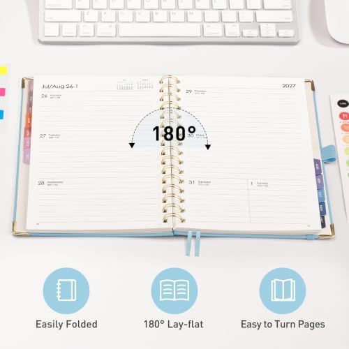 RETTACY 2027 Planner, Weekly and Monthly, A5 Size (5.7" x 8.3")