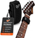Gruv Gear Fret Wrap & Guitar Mute, Fretwrap for Acoustic, Electric & Bass | String Dampener Recording, Tapping & Practice Accessory (1 Pack, Medium Black, Fits 5 String Bass, 7 String Guitar)