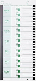 100 E8 Thermal Time Cards, Compatible with Lathem 2100HD & 800P Time Clocks