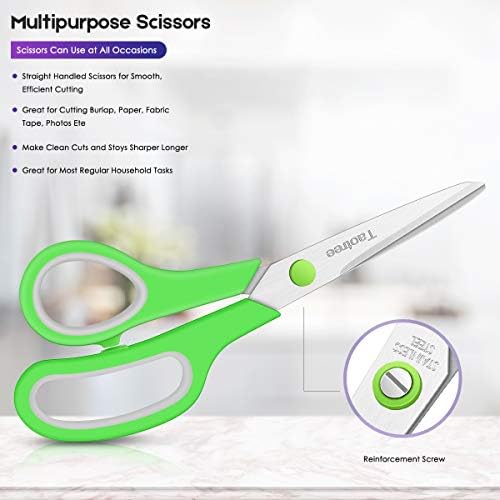 Scissors Bulk Set of 60-Pack, Taotree 8"Scissors All Purpose Heavy Duty