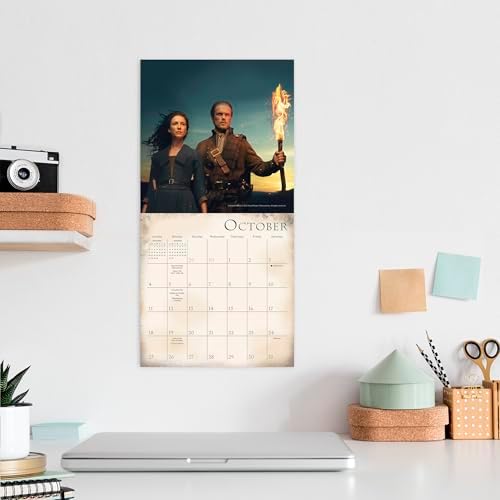 Outlander 2026 Mini Wall Calendar, TV Series Romance & Historical Drama, 7" x 7"