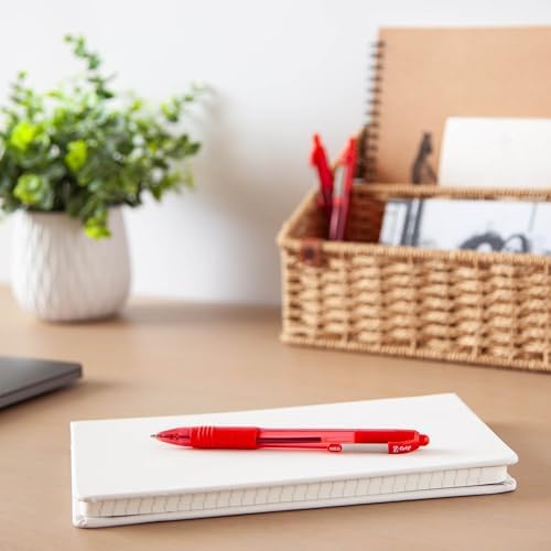 Zebra Pen Z-Grip Retractable Ballpoint Pen, Red Ink, 1.0mm, 18-Pack