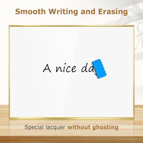 Large Magnetic Whiteboard, 36" x 24" Dry Erase White Board for Wall
