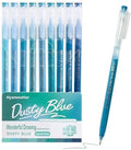 9 Colored Gel Pens Set, 0.6mm Fine Point for Black Paper & White Paper, Pens for Journaling, Adult Coloring Books, Bible, Drawing, Note Taking, Art & Journaling Supplies（Misty Blue）