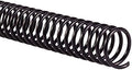 GBC Binding Spines/Spirals/Coils, 18mm, 140 Sheet Capacity, 4:1 Pitch, Color Coil, Black, 100 Pack (9665080)