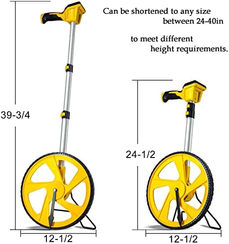 Zozen Measuring Wheel Digital Display,Telescopic Handle, High Precision