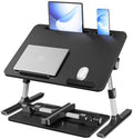 SONGMICS Laptop Bed Desk, Adjustable Lap Desk for Bed with 8 Heights